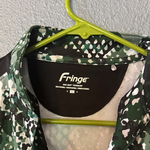Fringe Studio Green and Black Camouflage Shirt - Picture 2 of 4